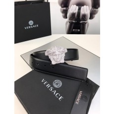 베르사체 크리스탈 메두사 버클 가죽 벨트 001-176919