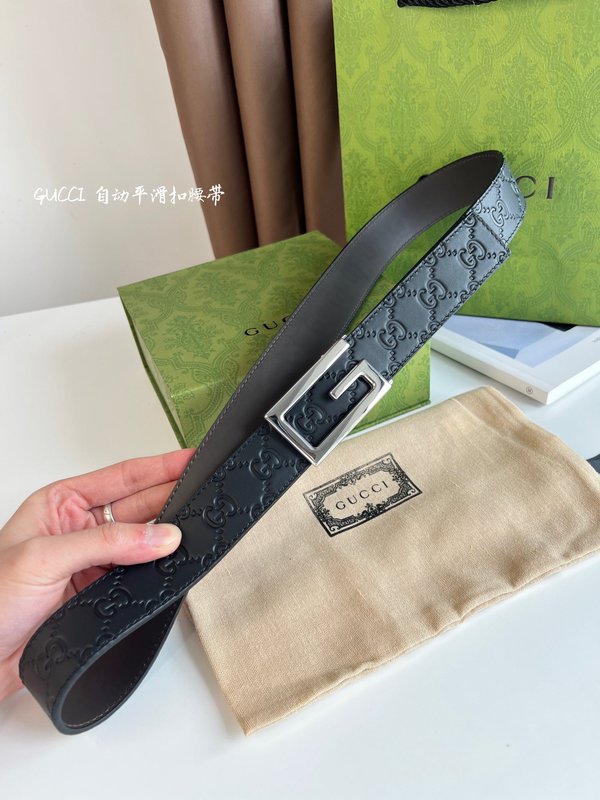 구찌 오토 버클 벨트 양면 소가죽 35MM 001-176944