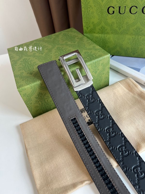 구찌 오토 버클 벨트 양면 소가죽 35MM 001-176944