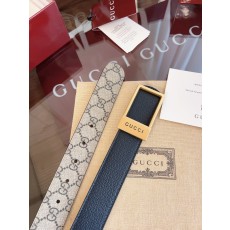 구찌 남성용 양면 스퀘어 버클 벨트 001-176974