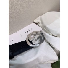 구찌 클래식 더블 G 버클 블랙 소가죽 벨트 001-177008