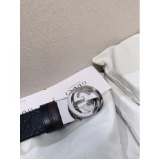 구찌 클래식 더블 G 버클 블랙 가죽 벨트 001-177009