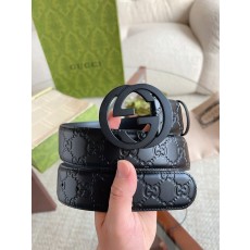 구찌 클래식 더블 G 버클 블랙 벨트 4.0cm 001-177030