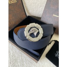 스테파노 리치 이글 헤드 엠보스 소가죽 벨트 001-177047