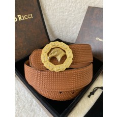 스테파노 리치 독수리 버클 가죽 벨트 001-177049