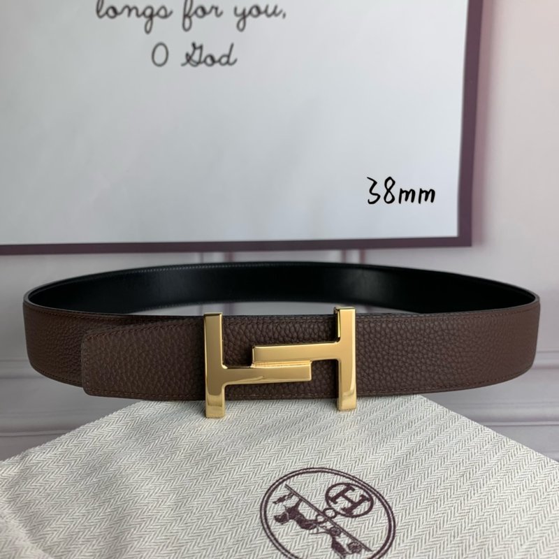 에르메스 양면 가죽 H 버클 벨트 38mm 001-177117