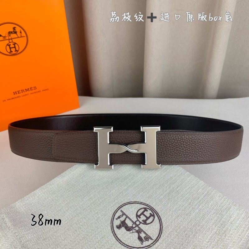 에르메스 양면 H 버클 벨트 38mm 수입 소가죽 001-177127