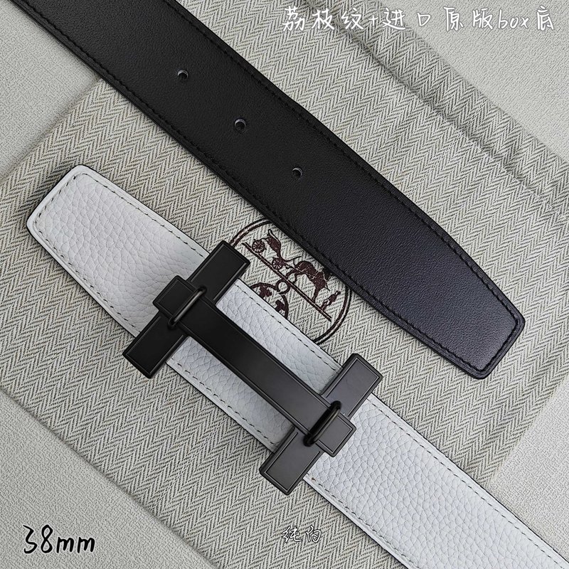 에르메스 양면 가죽 벨트 오리지널 001-177200