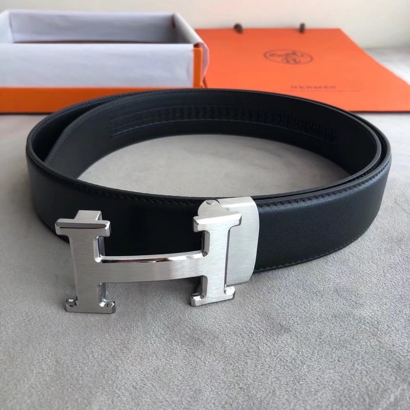 에르메스 35mm 블랙 H 버클 자동 벨트 001-177203