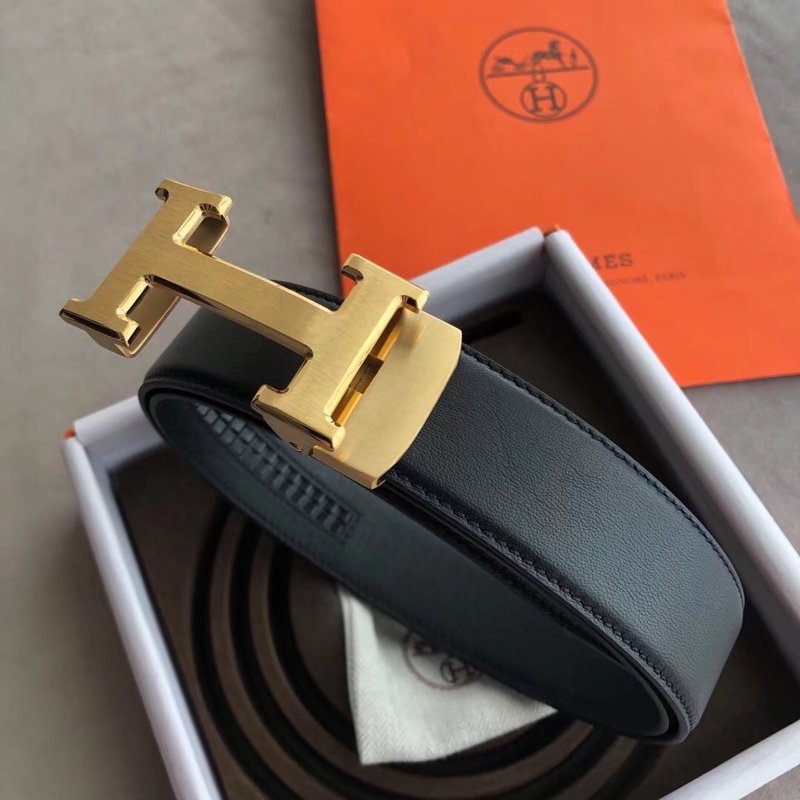 에르메스 35mm 블랙 H 버클 자동 벨트 001-177204