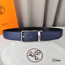 에르메스 네이비 리치 그레인 핀 버클 벨트 001-177214