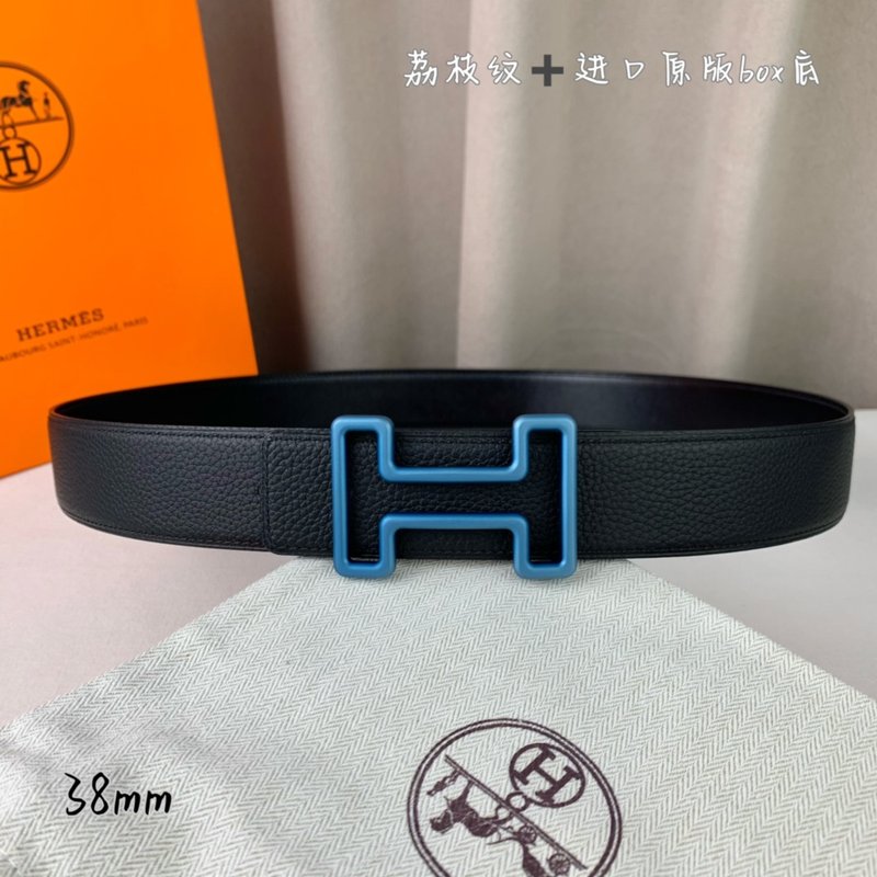 에르메스 클래식 블랙 리치 그레인 벨트 001-177227