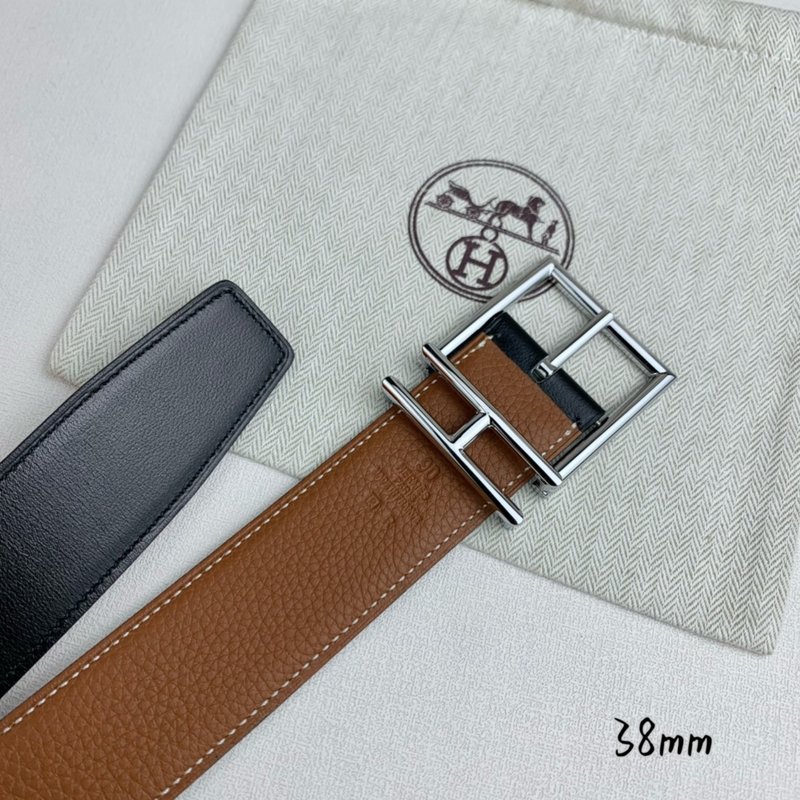 에르메스 수입 소가죽 양면 핀 버클 벨트 38mm 001-177244