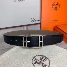 에르메스 양면 리치 그레인 핀 버클 벨트 001-177247