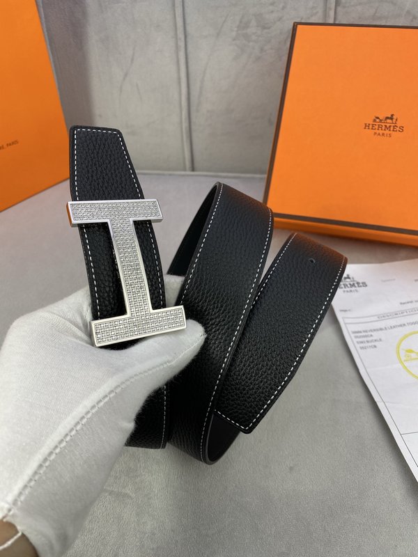 에르메스 스타일 3.8cm 토고 소 가죽 벨트 001-177322