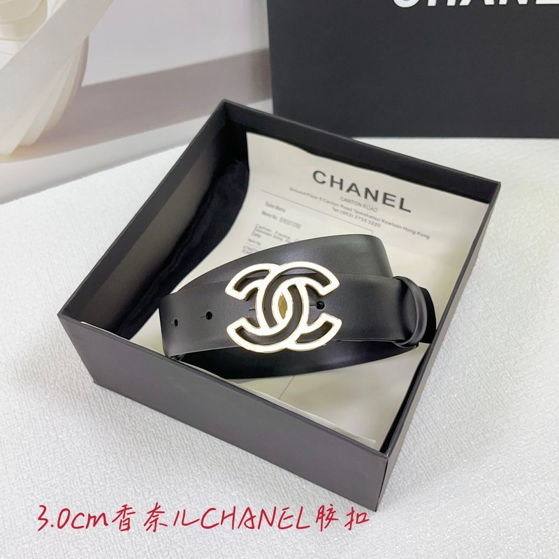 샤넬 3.0cm 양면 평직 벨트 001-177344