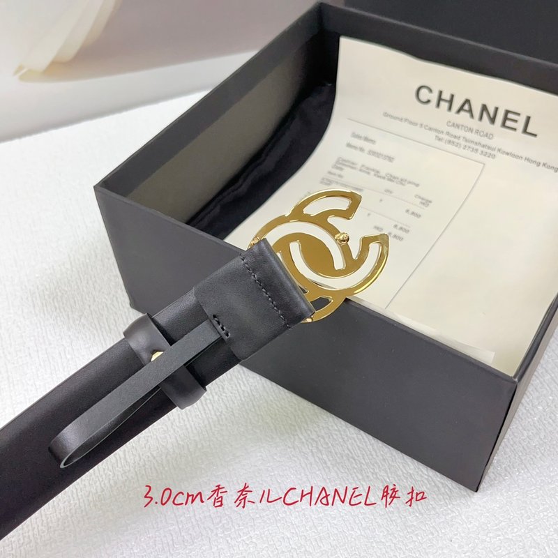 샤넬 3.0cm 양면 평직 벨트 001-177344