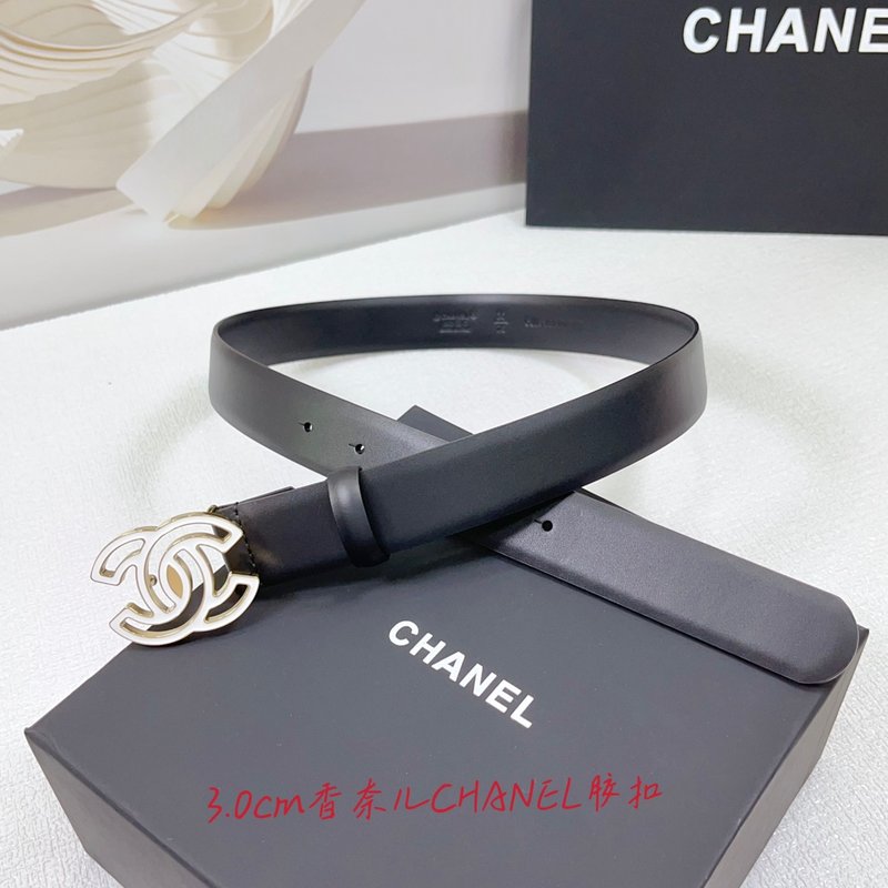 샤넬 3.0cm 양면 평직 벨트 001-177344