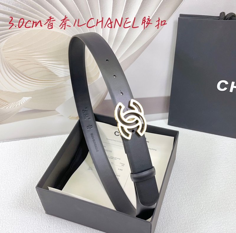 샤넬 3.0cm 양면 평직 벨트 001-177344