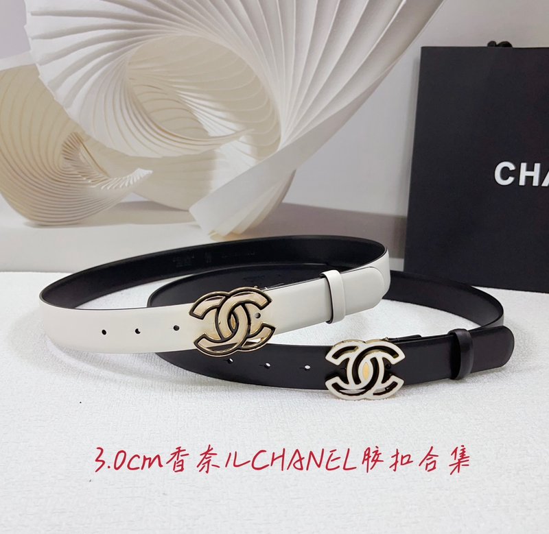 샤넬 3.0cm 양면 평직 벨트 001-177344