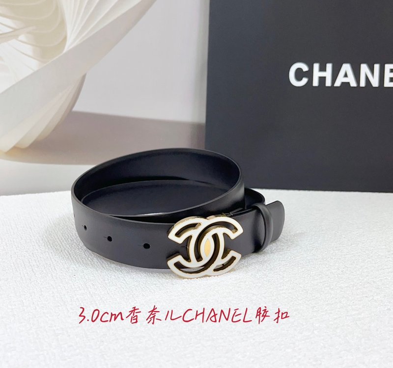샤넬 3.0cm 양면 평직 벨트 001-177344