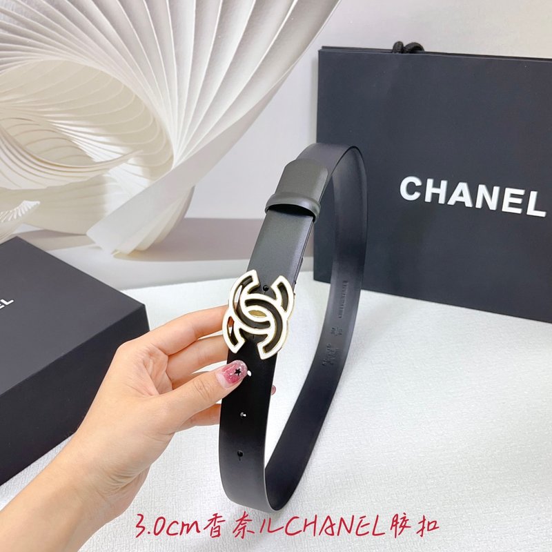 샤넬 3.0cm 양면 평직 벨트 001-177344
