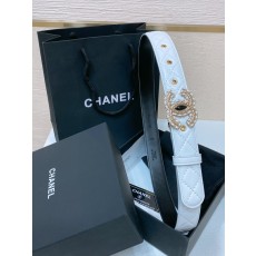 샤넬 24C 크리스탈 버클 양피 벨트 001-177348