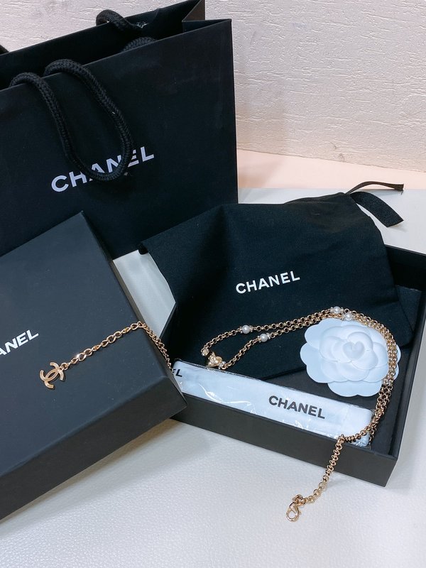샤넬 신규 크리스탈 더블 C 하트 웨스트 체인 001-177352