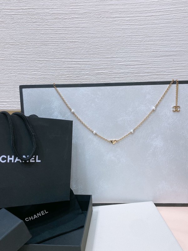 샤넬 신규 크리스탈 더블 C 하트 웨스트 체인 001-177352
