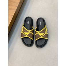 펜디 몬스터 패턴 블랙 샌들 슬리퍼 001-177505