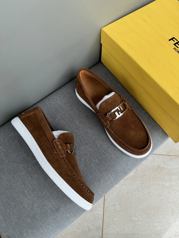 펜디 FENDI 남성 캐주얼 가죽 로퍼 001-177575