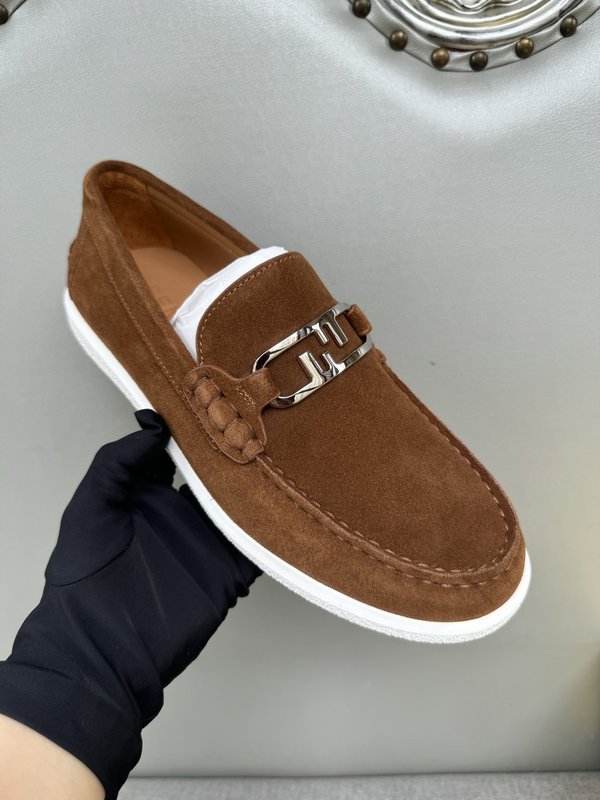펜디 FENDI 남성 캐주얼 가죽 로퍼 001-177575