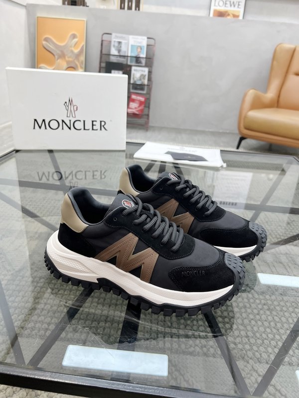 몬클레어 P600 이탈리아 소 가죽 캐주얼 운동화 001-177663