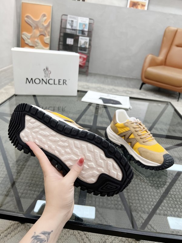 몬클레르 이탈리아 가죽 캔버스 운동화 001-177664