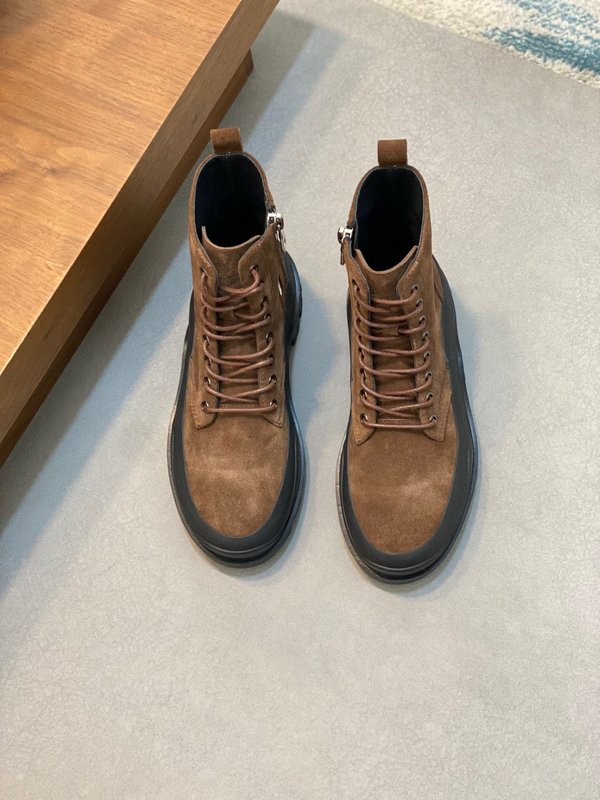 몽클레어 남성 소 가죽 캐주얼 방한 부츠 001-177698