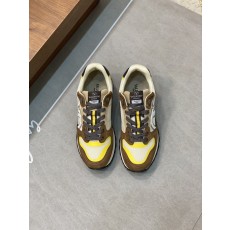 발렌티노 골드 카모 스웨이드 가죽 운동화 001-177749