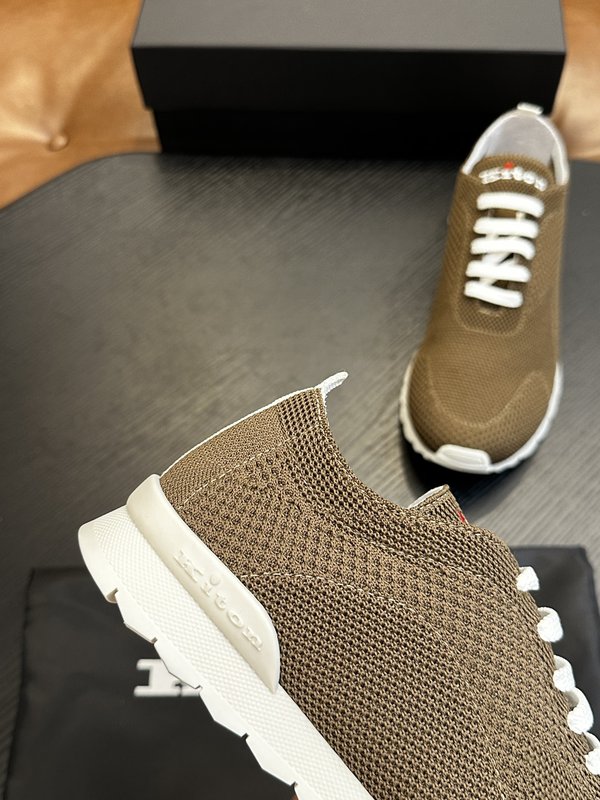 Kiton 남성 니트 소재 운동화 001-177839