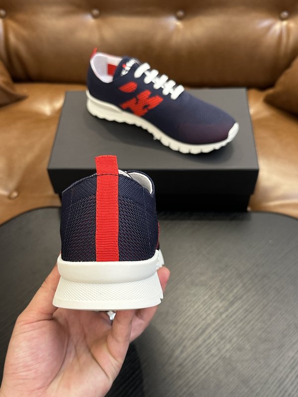 Kiton 남성 니트 소재 운동화 001-177844