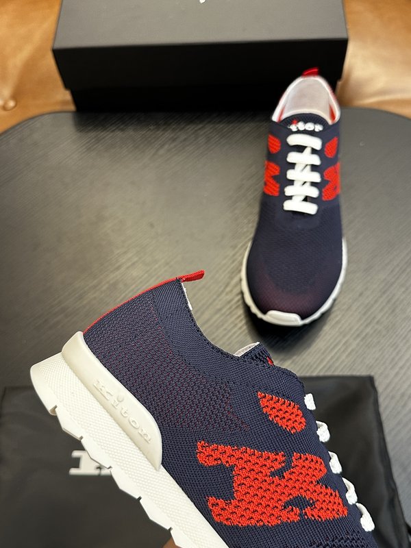 Kiton 남성 니트 소재 운동화 001-177844