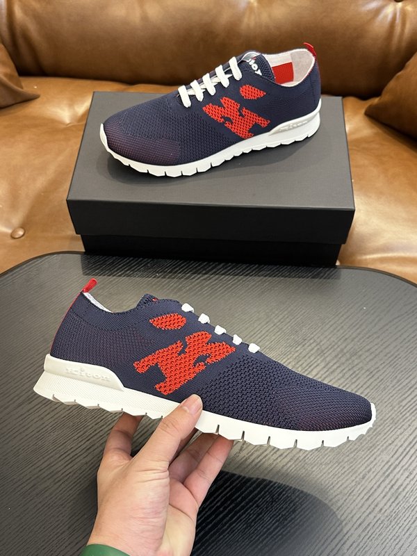 Kiton 남성 니트 소재 운동화 001-177844