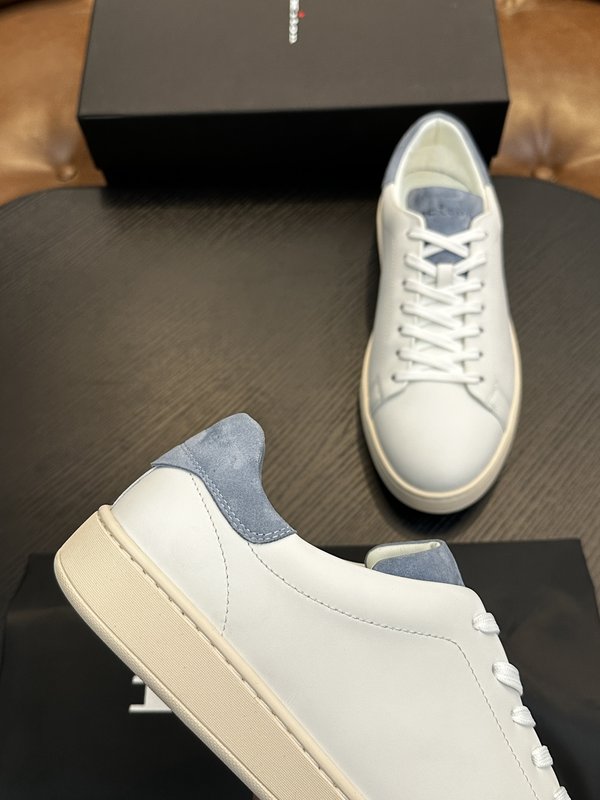 Kiton 남성 송아지 가죽 스니커즈 001-177849