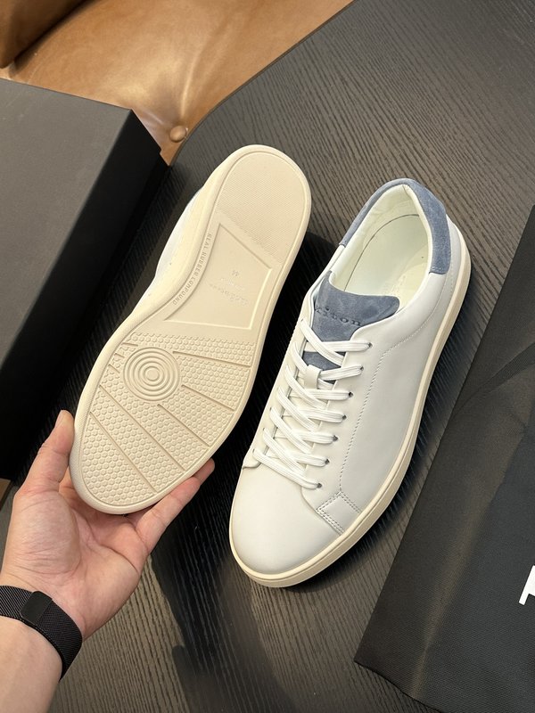 Kiton 남성 송아지 가죽 스니커즈 001-177849