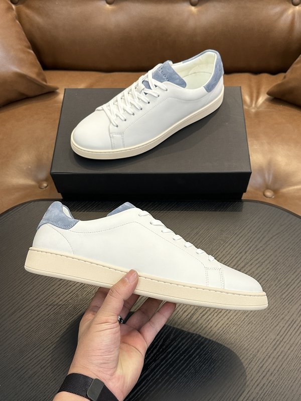 Kiton 남성 송아지 가죽 스니커즈 001-177849