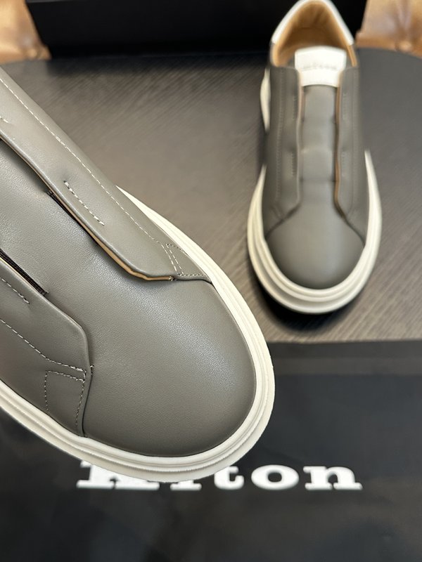 키톤 남성 송아지 가죽 스니커즈 001-177859