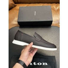 Kiton 남성 소가죽 캐주얼 슈즈 001-177874