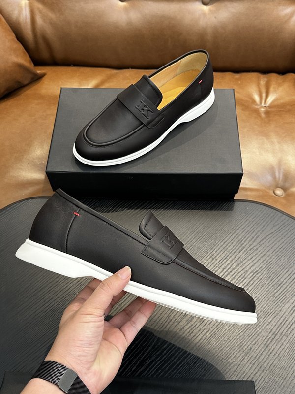 Kiton 남성 소가죽 캐주얼 슈즈 001-177874