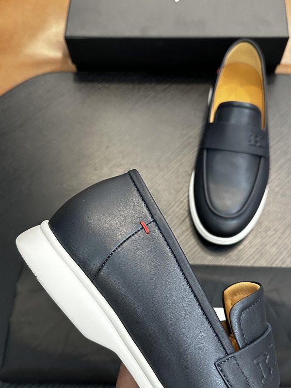 Kiton 남성 송아지 가죽 스니커즈 001-177873