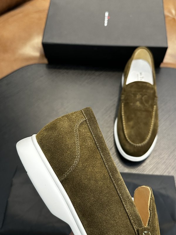 Kiton 남성 송아지 가죽 스니커즈 001-177892