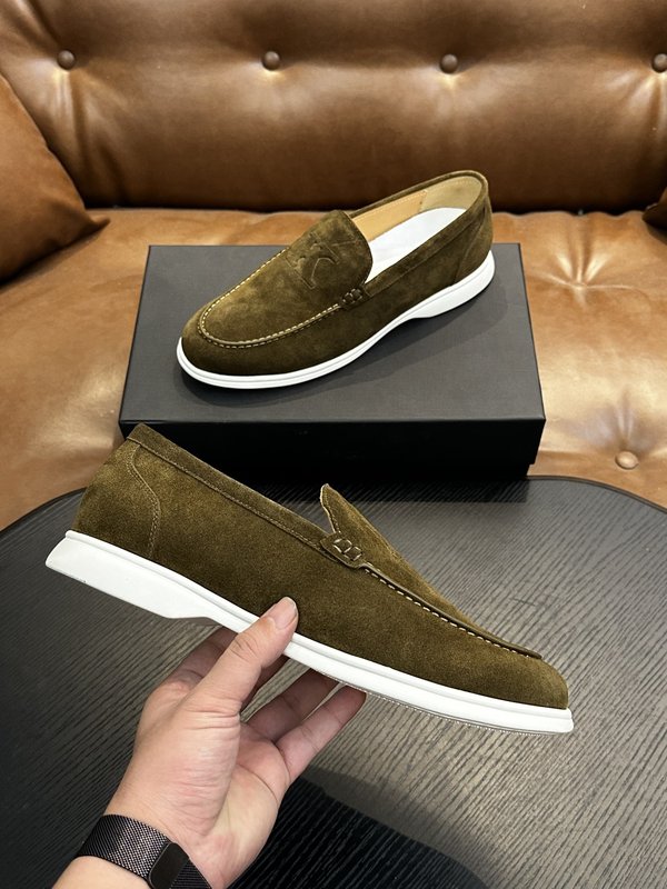 Kiton 남성 송아지 가죽 스니커즈 001-177892