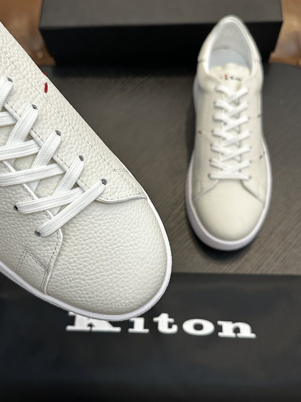 Kiton 남성 소가죽 럭셔리 운동화 001-177925